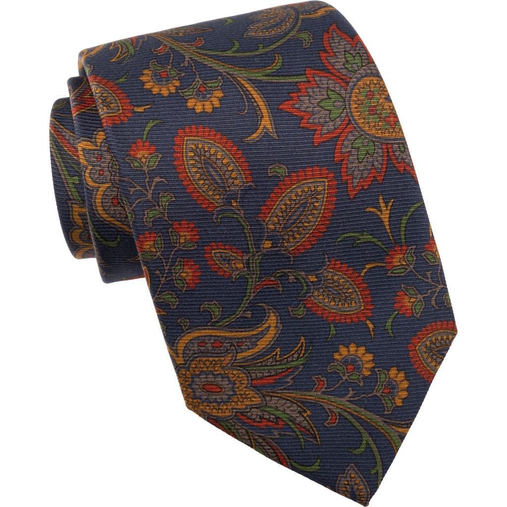 Elizabetta Calvino - Printed Silk Tie for Men in Black at Nordstrom Product Image