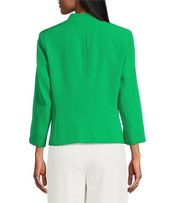 Kasper Julia Open Front Front Collarless Stretch Crepe Blazer Product Image