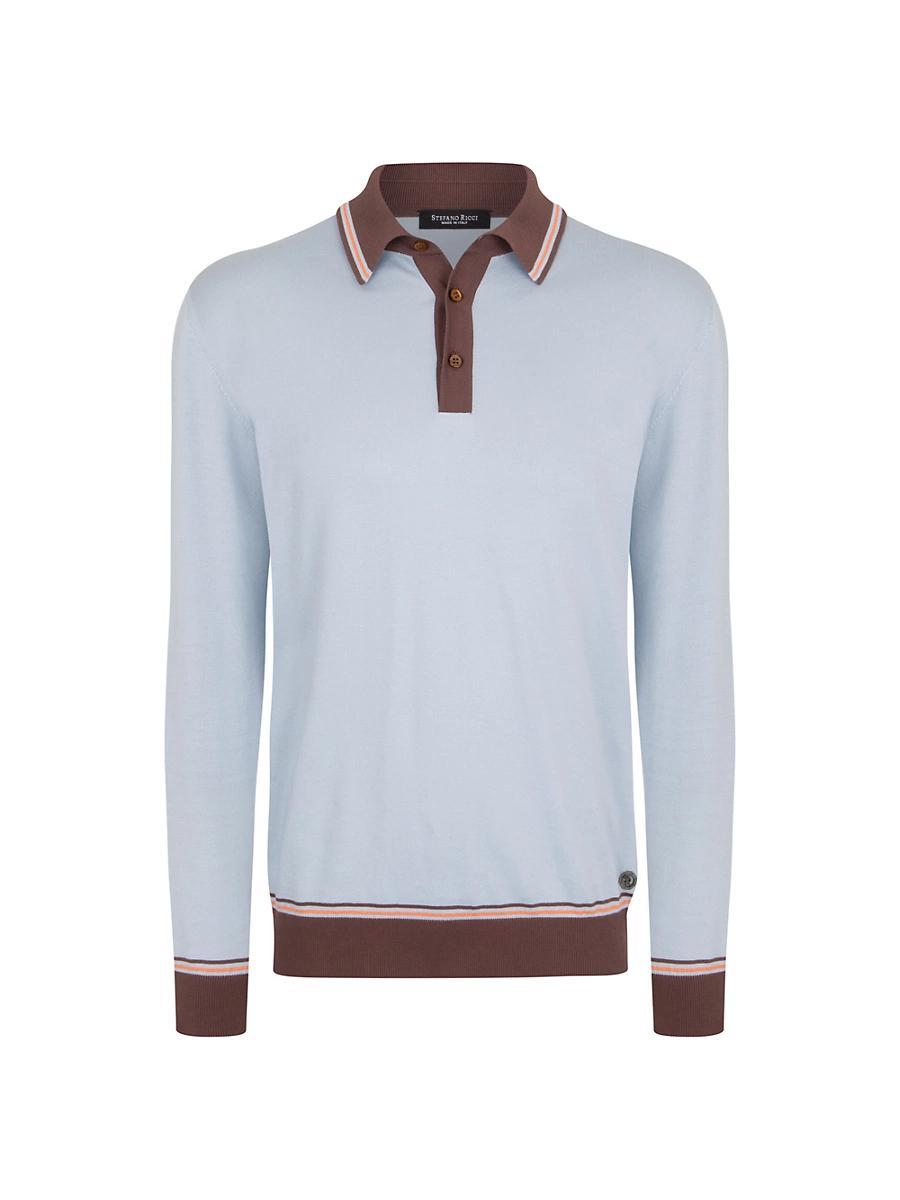 Mens Three-Button Polo Shirt Product Image