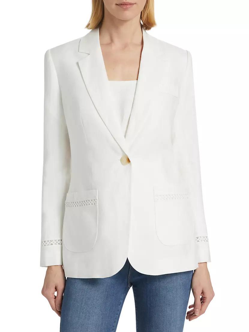 Constance Linen Blazer Product Image