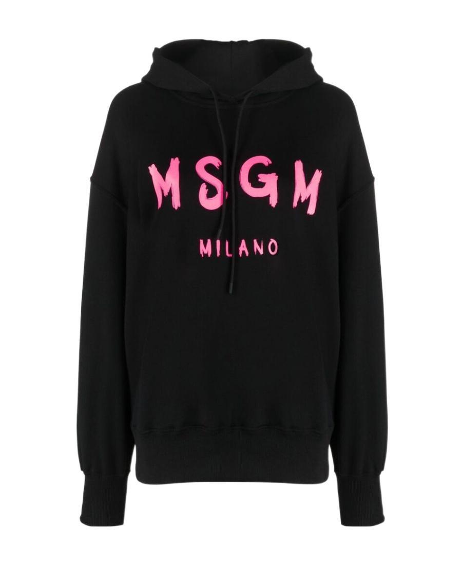 MSGM Logo-print Sweatshirt In Black Product Image
