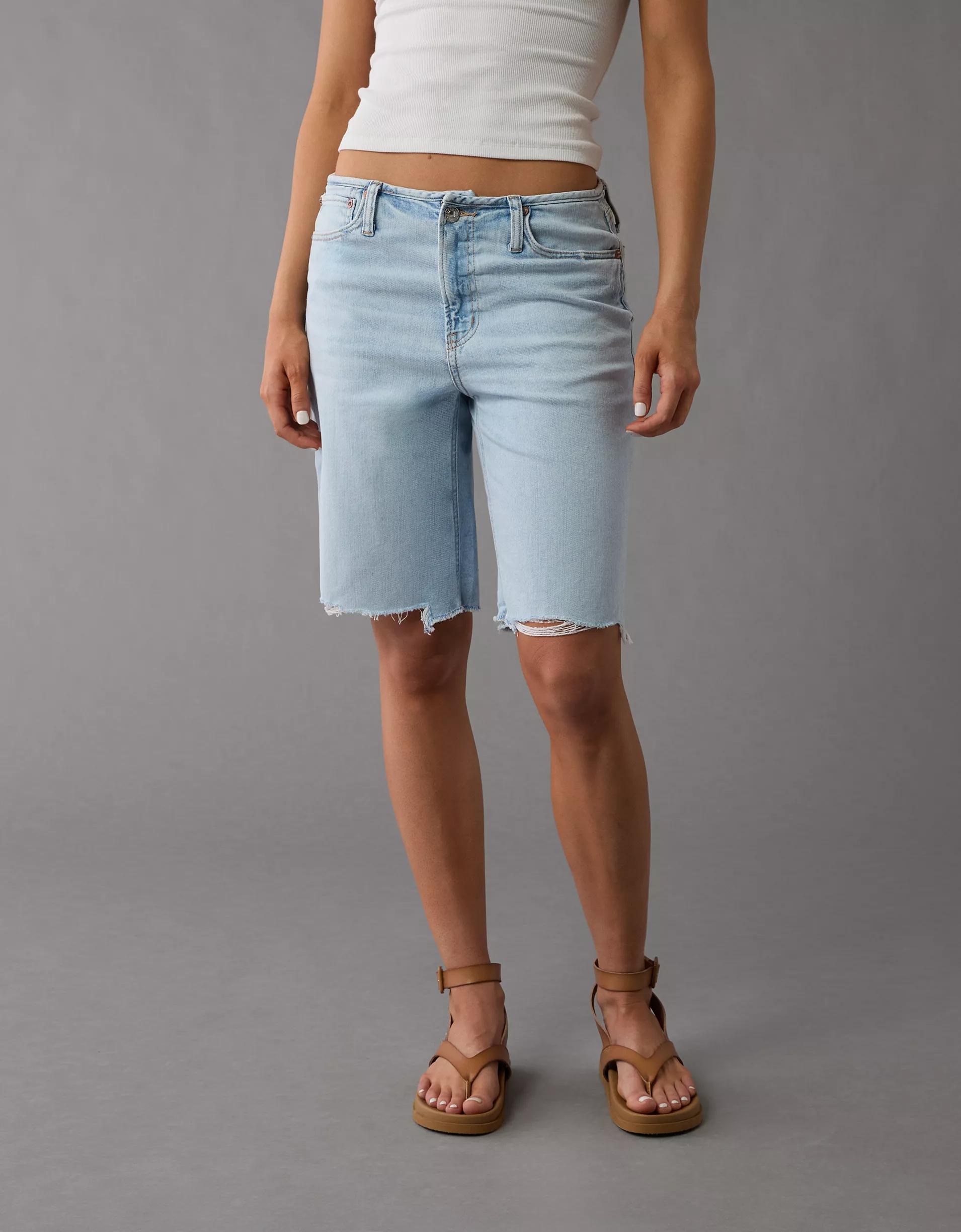 AE 11" Dreamy Drape Stretch High-Waisted Jort Product Image