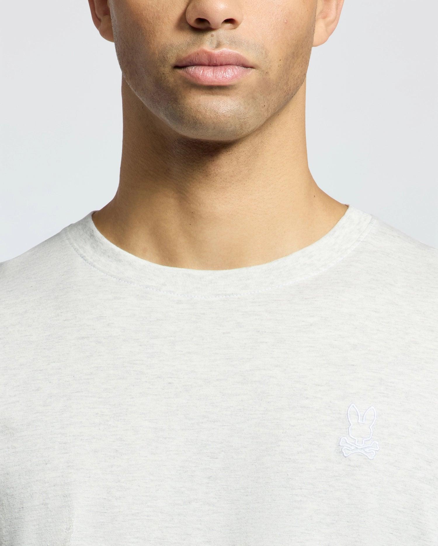 Men's James Premium Crew Neck Tee 265 ECRU HEATHER / M Product Image