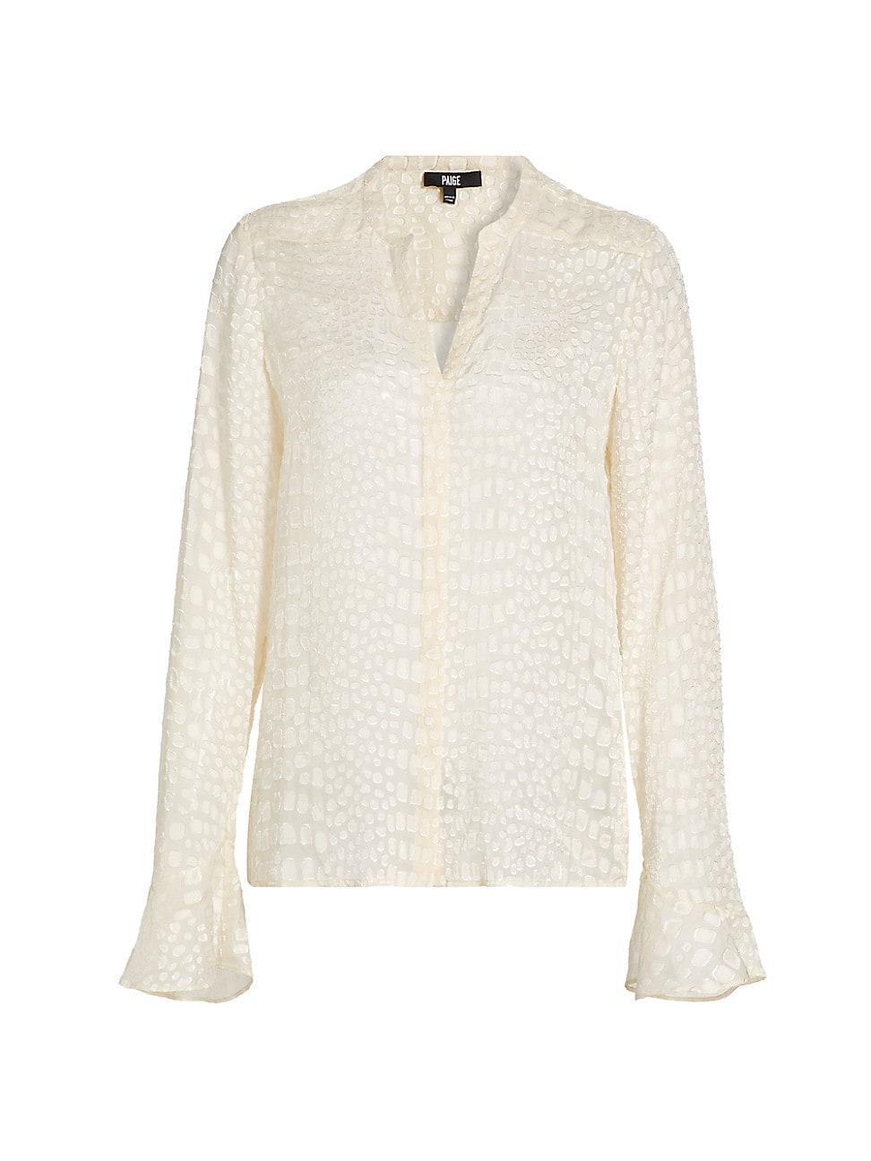 Womens Pepita Quilted Silk-Blend Jacket Product Image