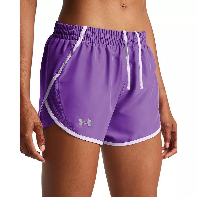 Women's Under Armour Fly-By Shorts, Size: XL, Ether Blue Product Image