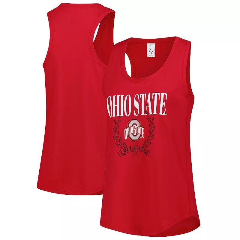 Women's ZooZatz Scarlet Ohio State Buckeyes Everyday Tank Top, Size: Medium, Red Product Image
