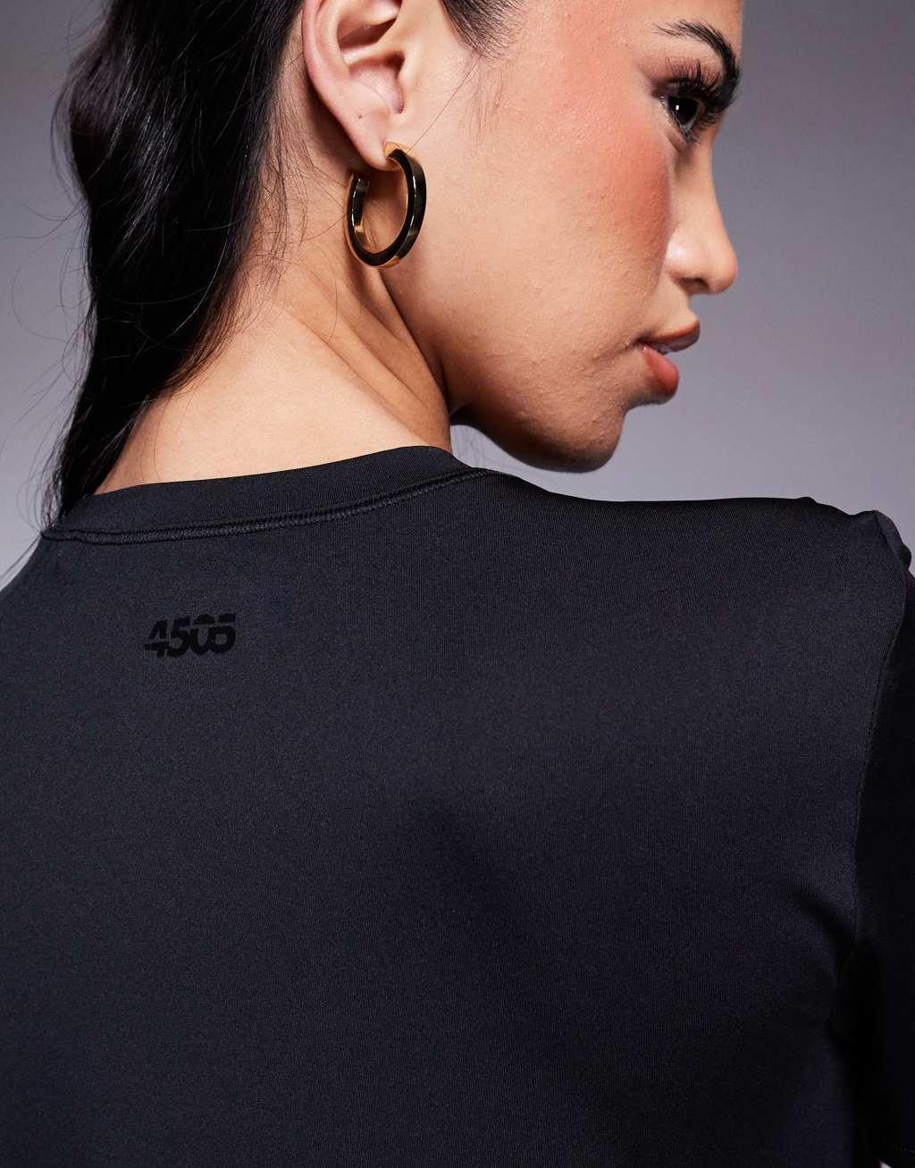 4505 Icon quick dry performance t-shirt in black  Product Image