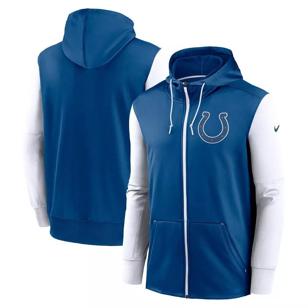 Men's Nike Royal Indianapolis Colts Performance Full-Zip Hoodie, Size: 3XL, Blue Product Image