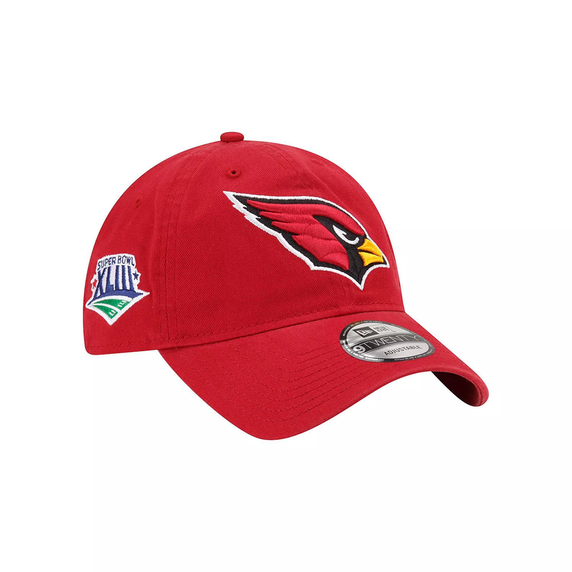 Men's New Era  Cardinal Arizona Cardinals Distinct 9TWENTY Adjustable Hat, Red Product Image