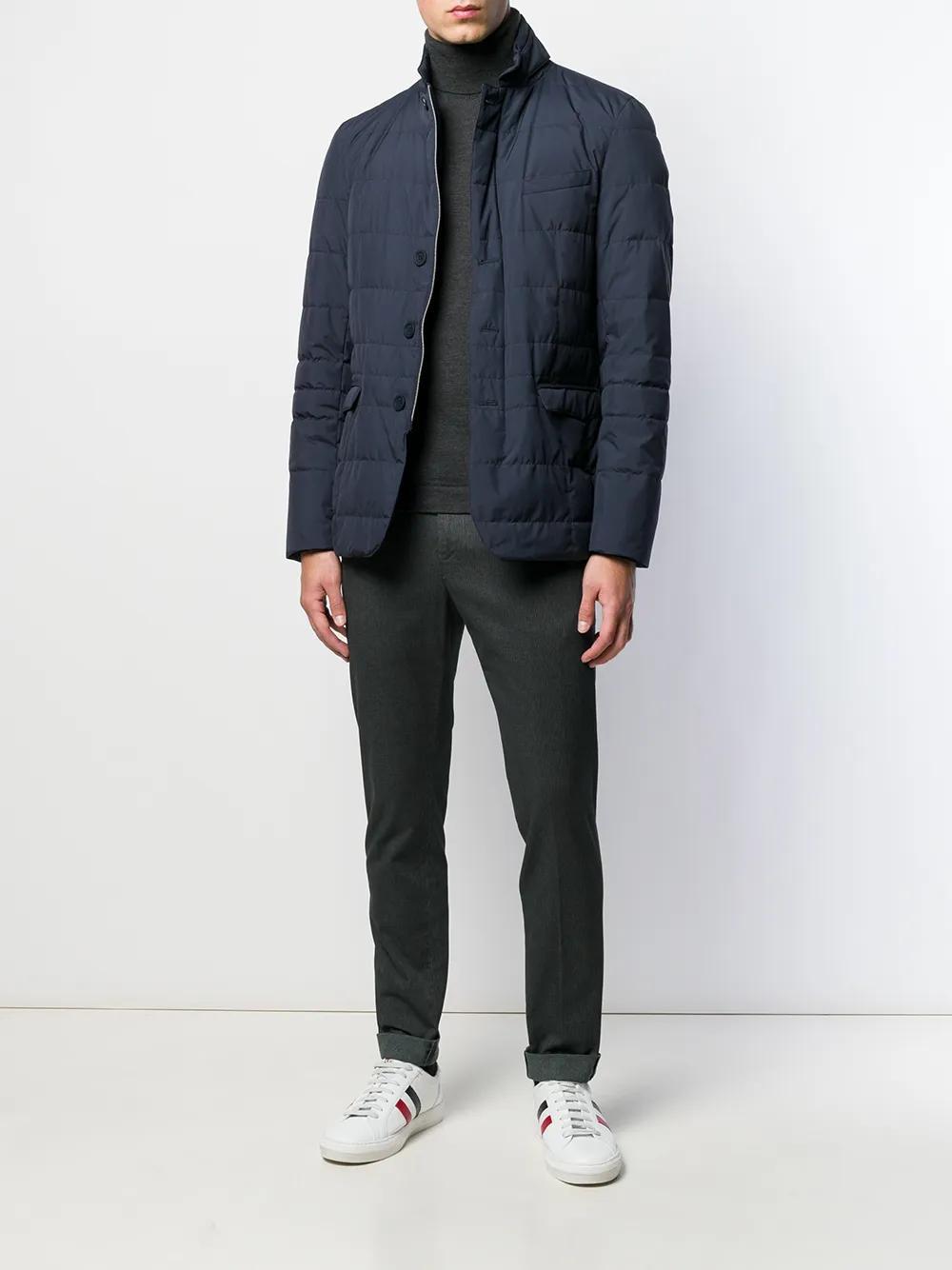 buttoned up padded jacket Product Image