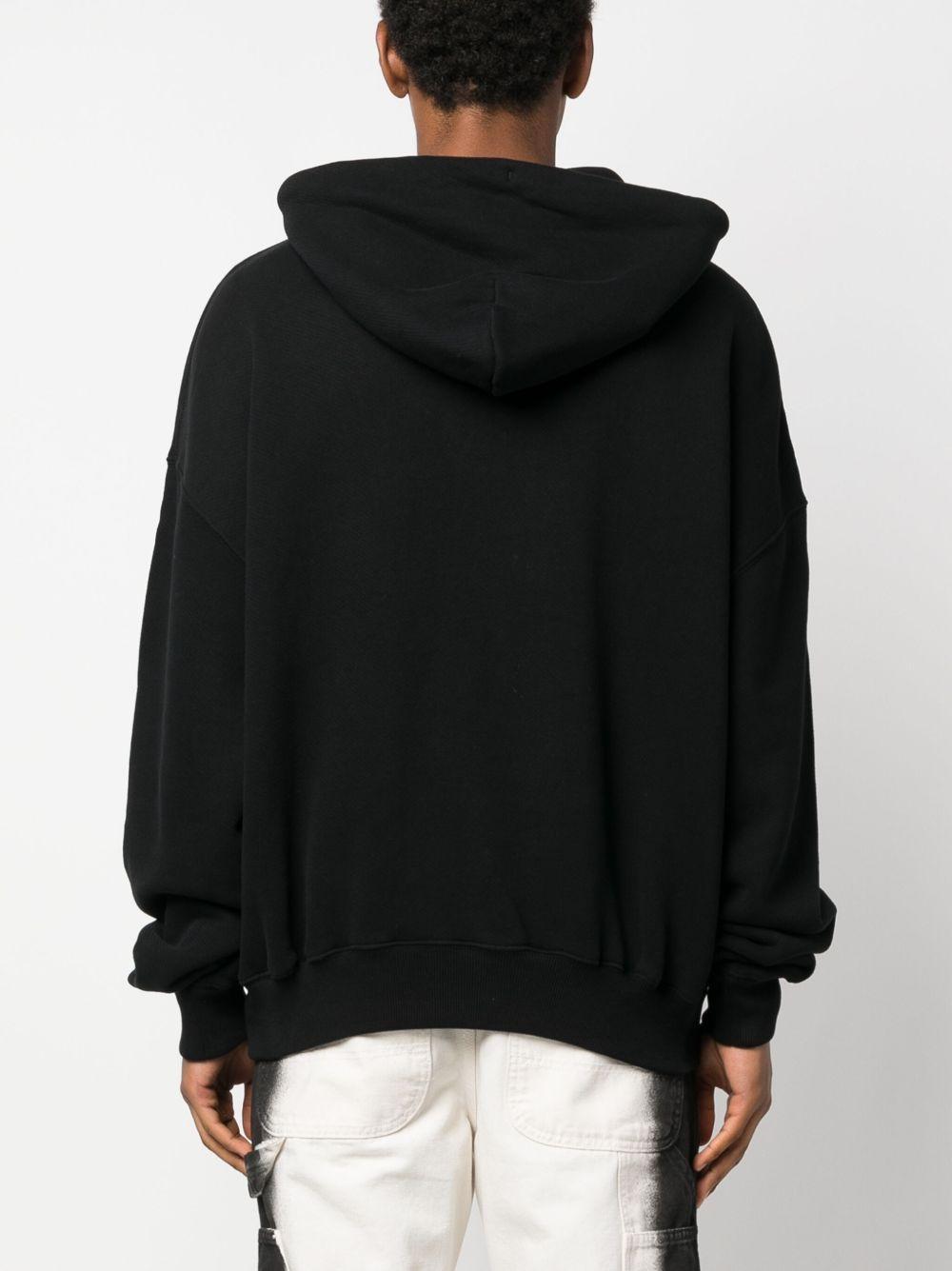 logo-print cotton hoodie Product Image