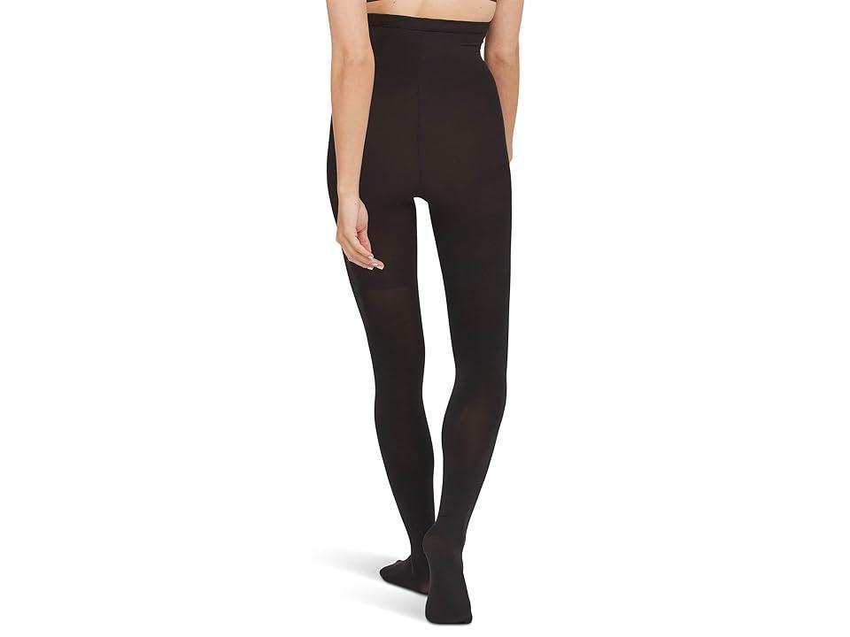 ASSETS by SPANX Women's High-Waist Shaping Tights - Black 1: Opaque Control Top Hosiery, Tummy & Thigh Slimming, Knit Fabric Product Image