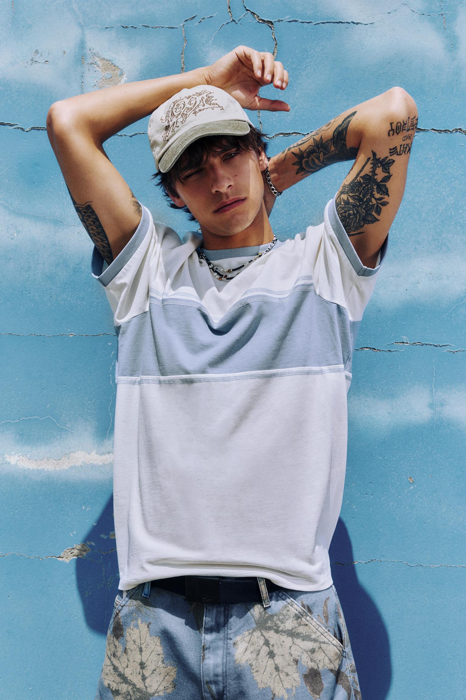STWD color block T-shirt Product Image