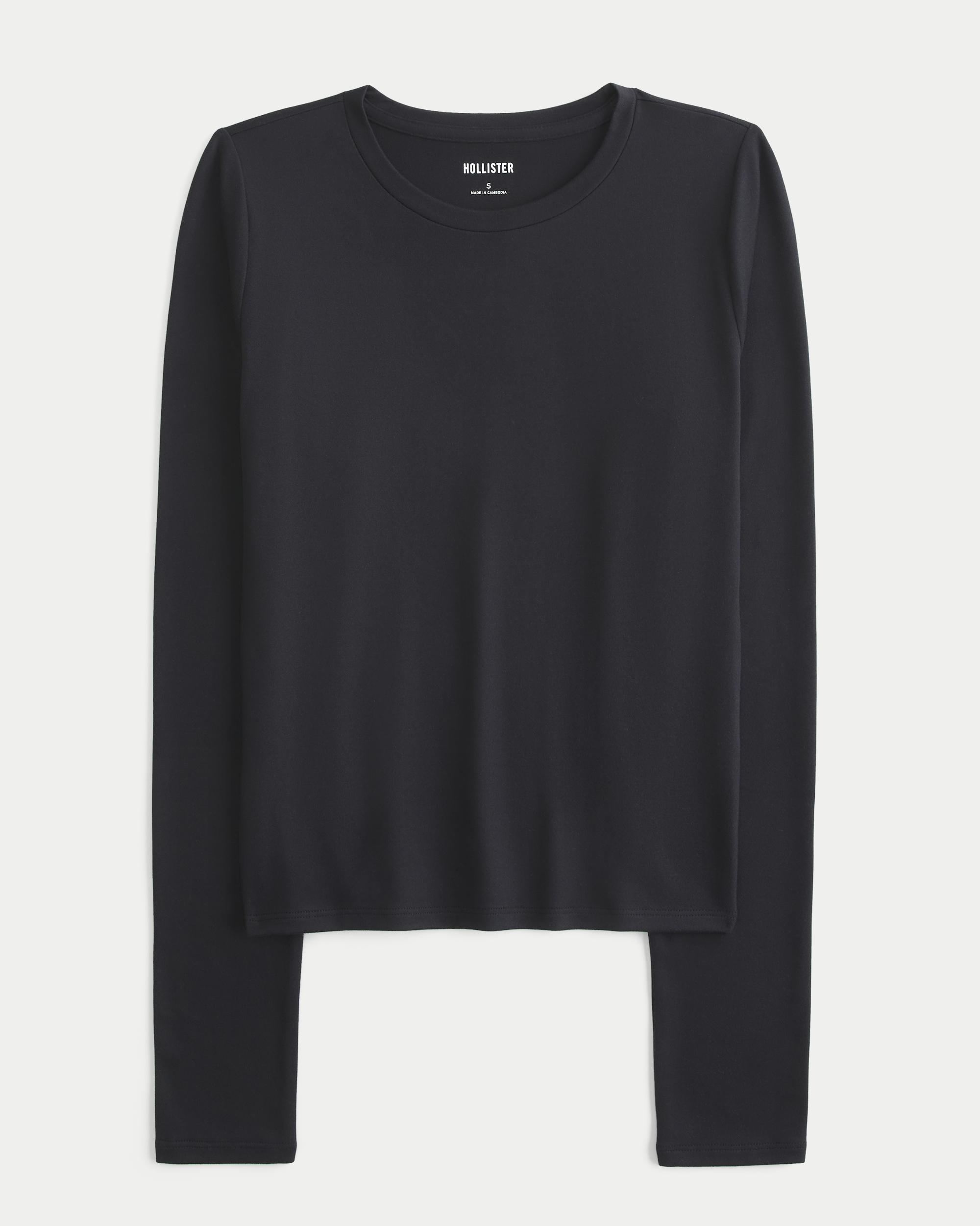 Seamless Fabric Long-Sleeve Crew Top Product Image