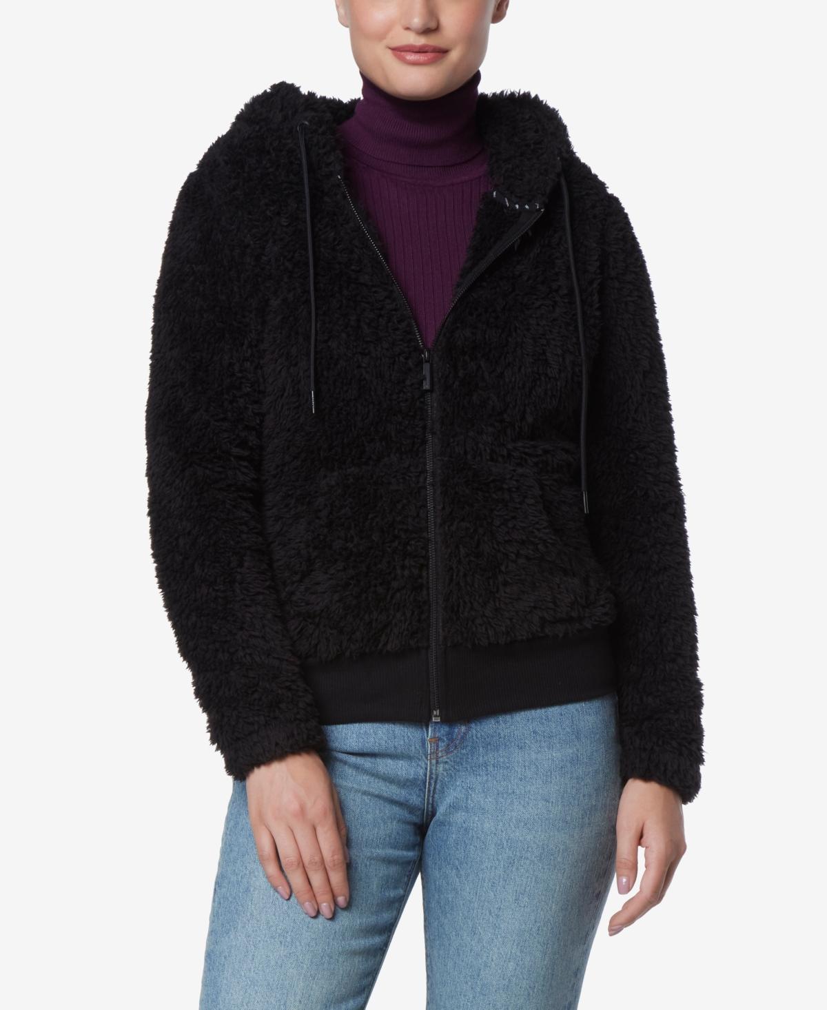Marc New York Faux Fur Zip Up Hoodie Product Image