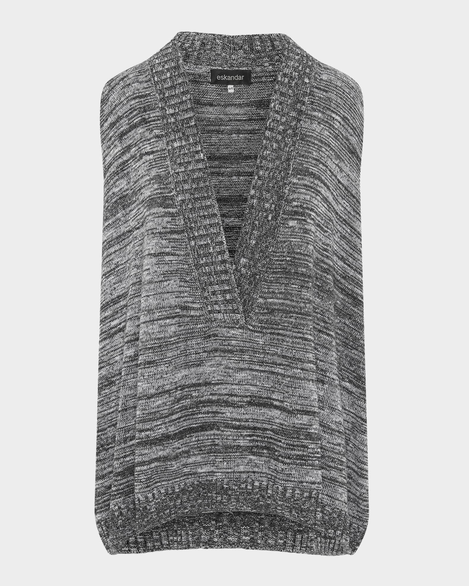 A-Line Sleeveless V Sweater (Mid Plus Length) Product Image