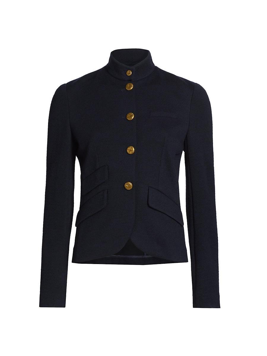 Womens Slade Cropped Textured Blazer Product Image