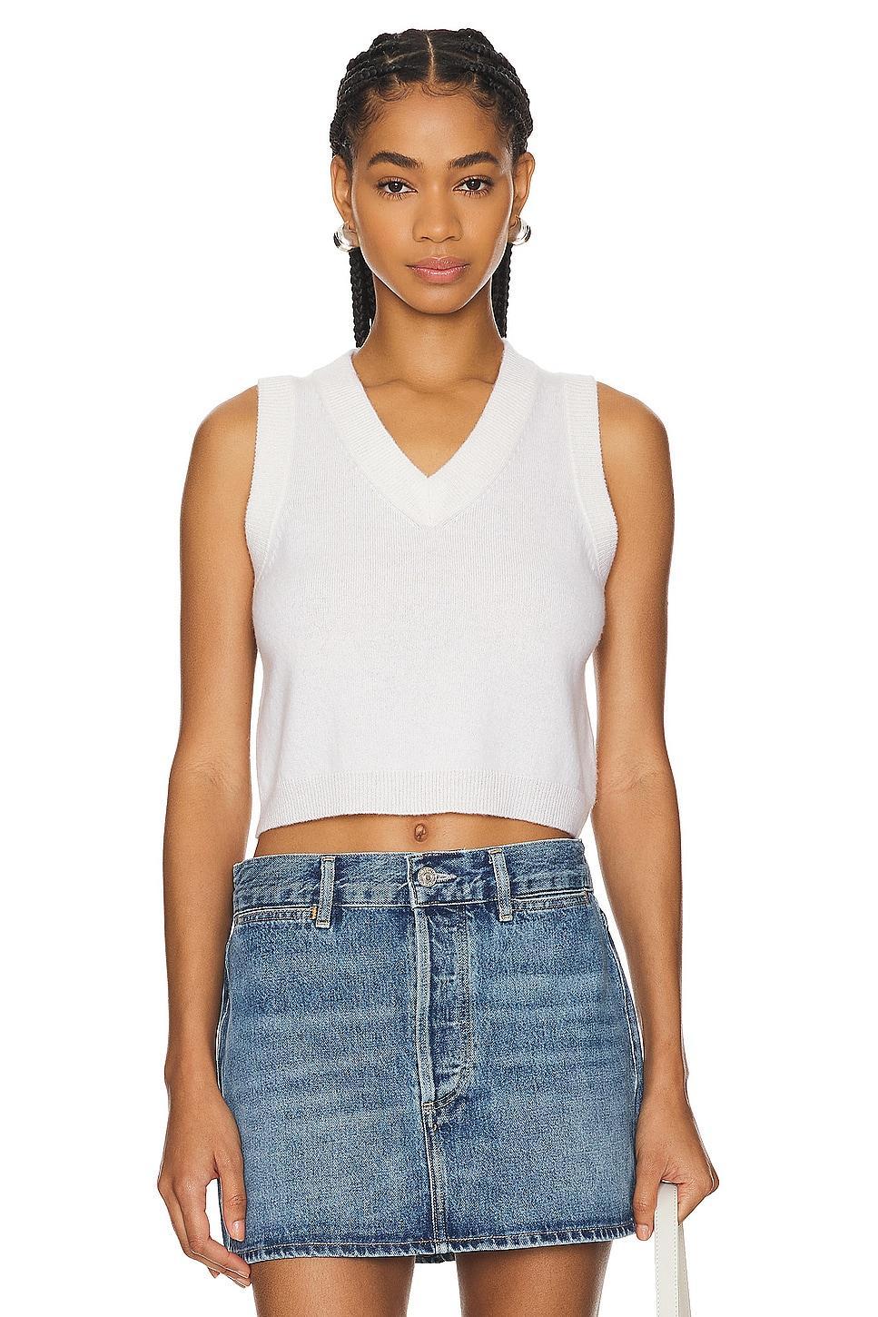Sterling Cropped V Neck Tank Top SABLYN Product Image