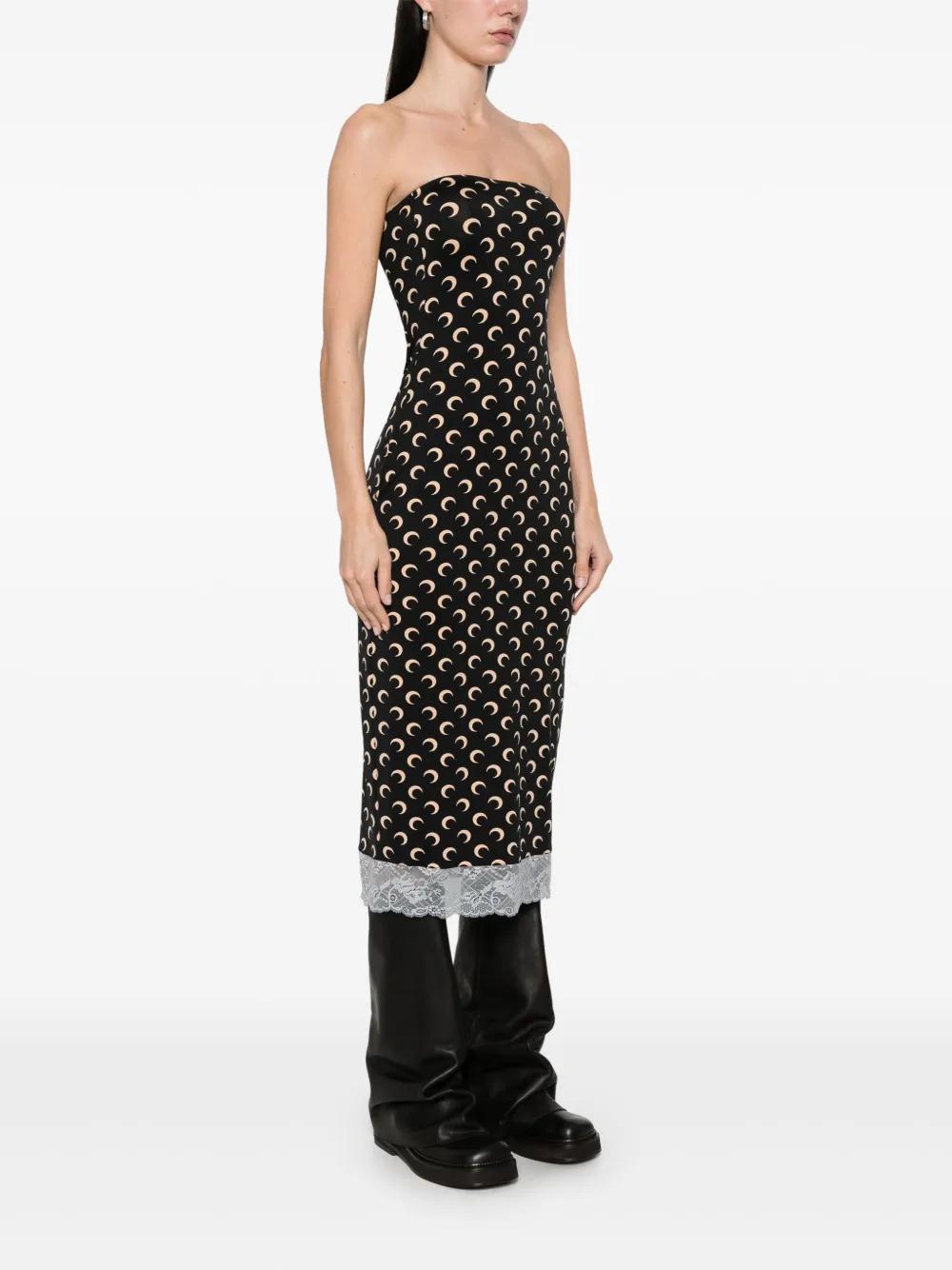 Crescent Moon jersey midi dress Product Image