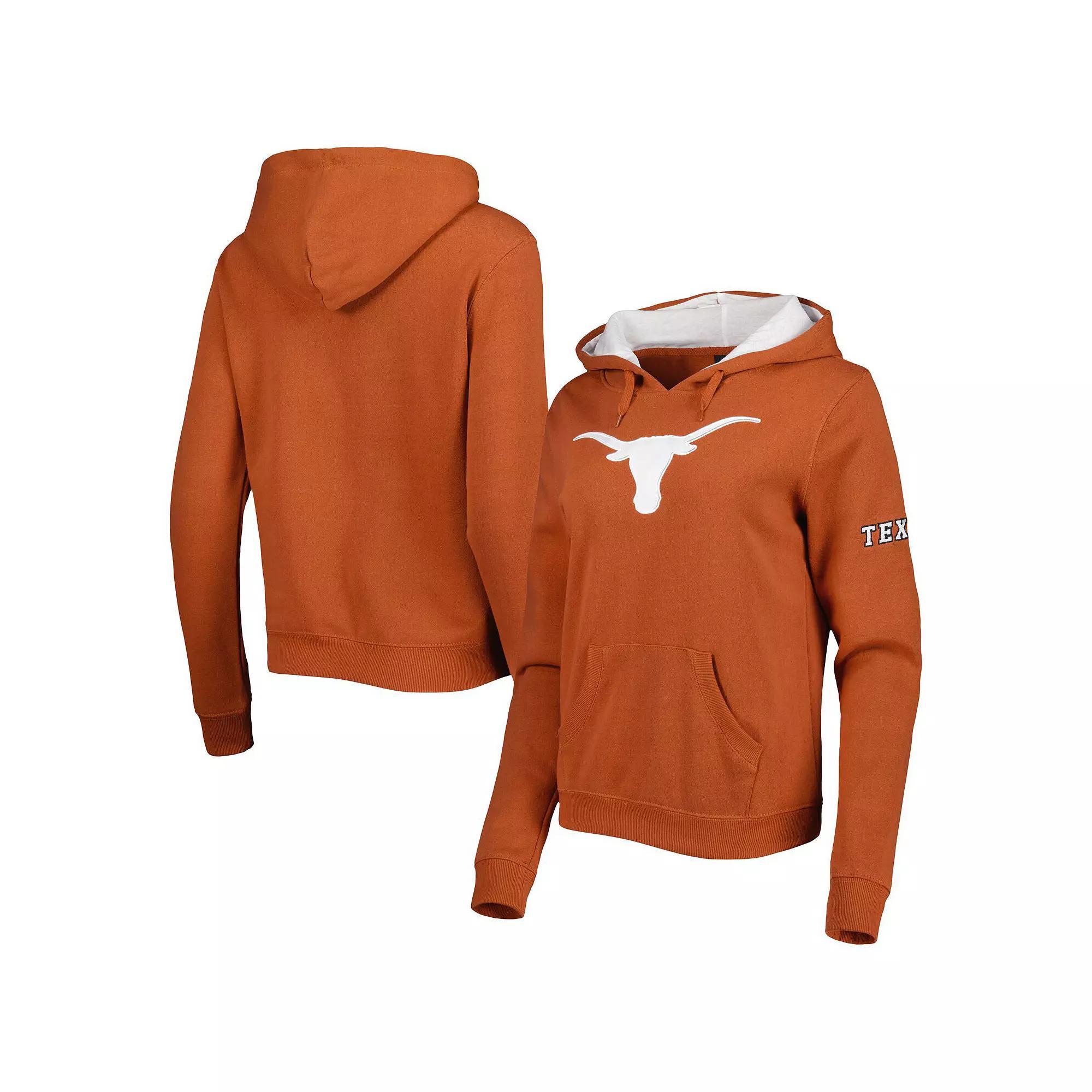 Womens Colosseum Texas Orange Texas Longhorns Big Logo Pullover Hoodie Product Image