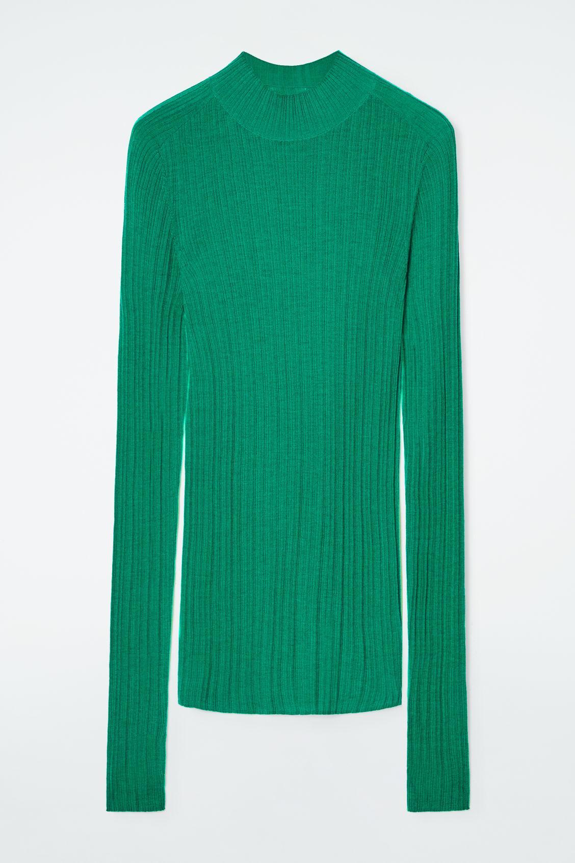 THE RIBBED MERINO WOOL TOP Product Image