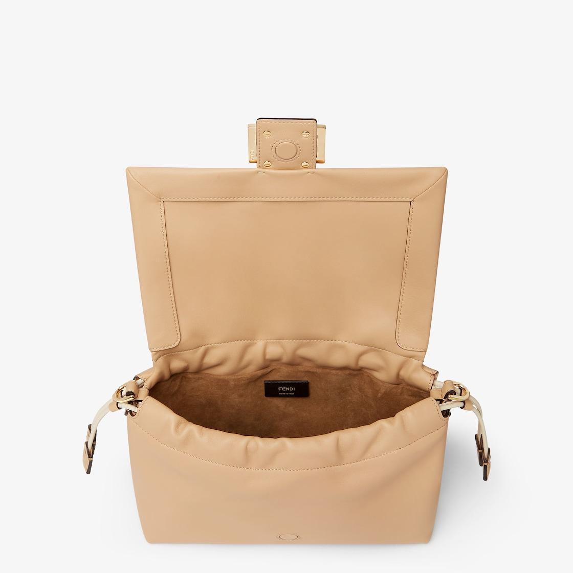 Mamma Baguette MediumPale pink nappa leather bag Product Image