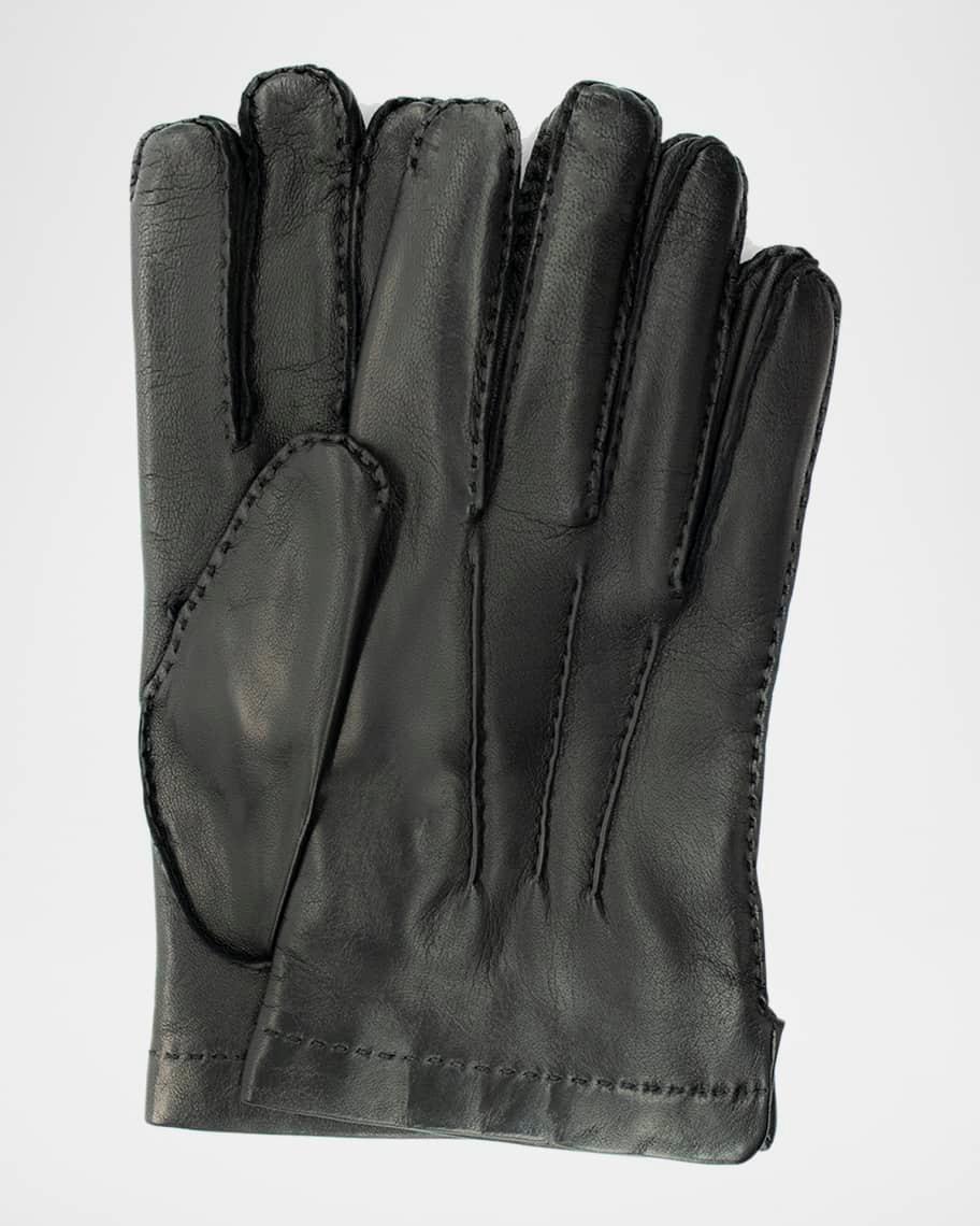 Mens Cashmere-Lined Handsewn Leather Gloves Product Image