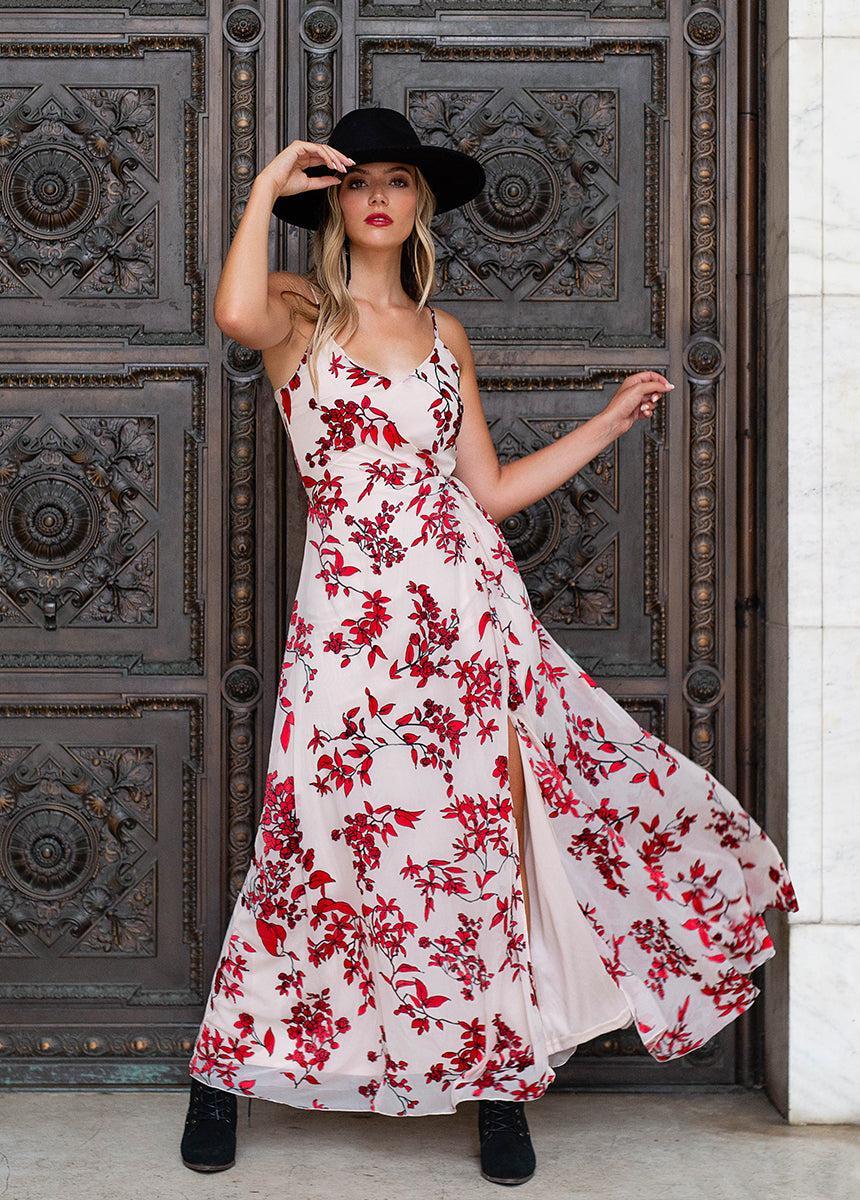 Sathia Dress in Ivory Flower Female Product Image