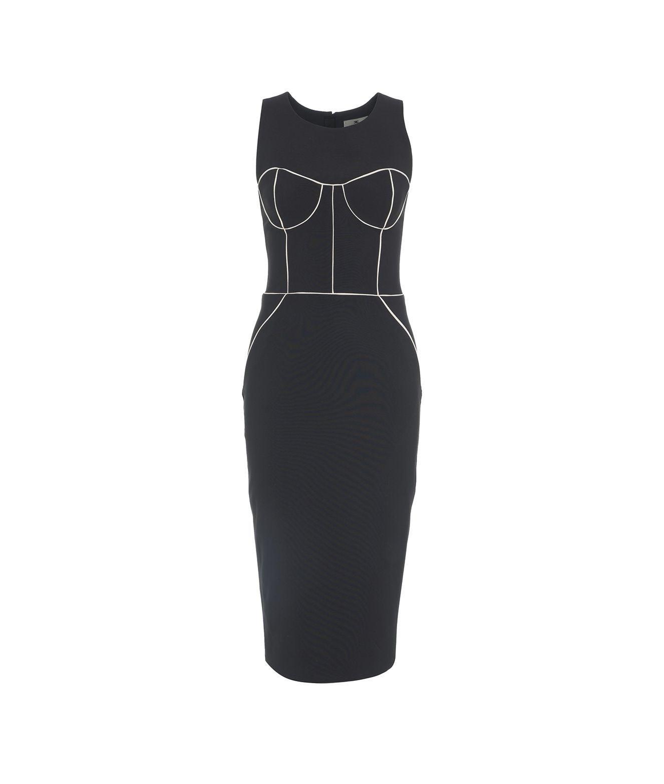 Sheath dress with logo pendant Product Image
