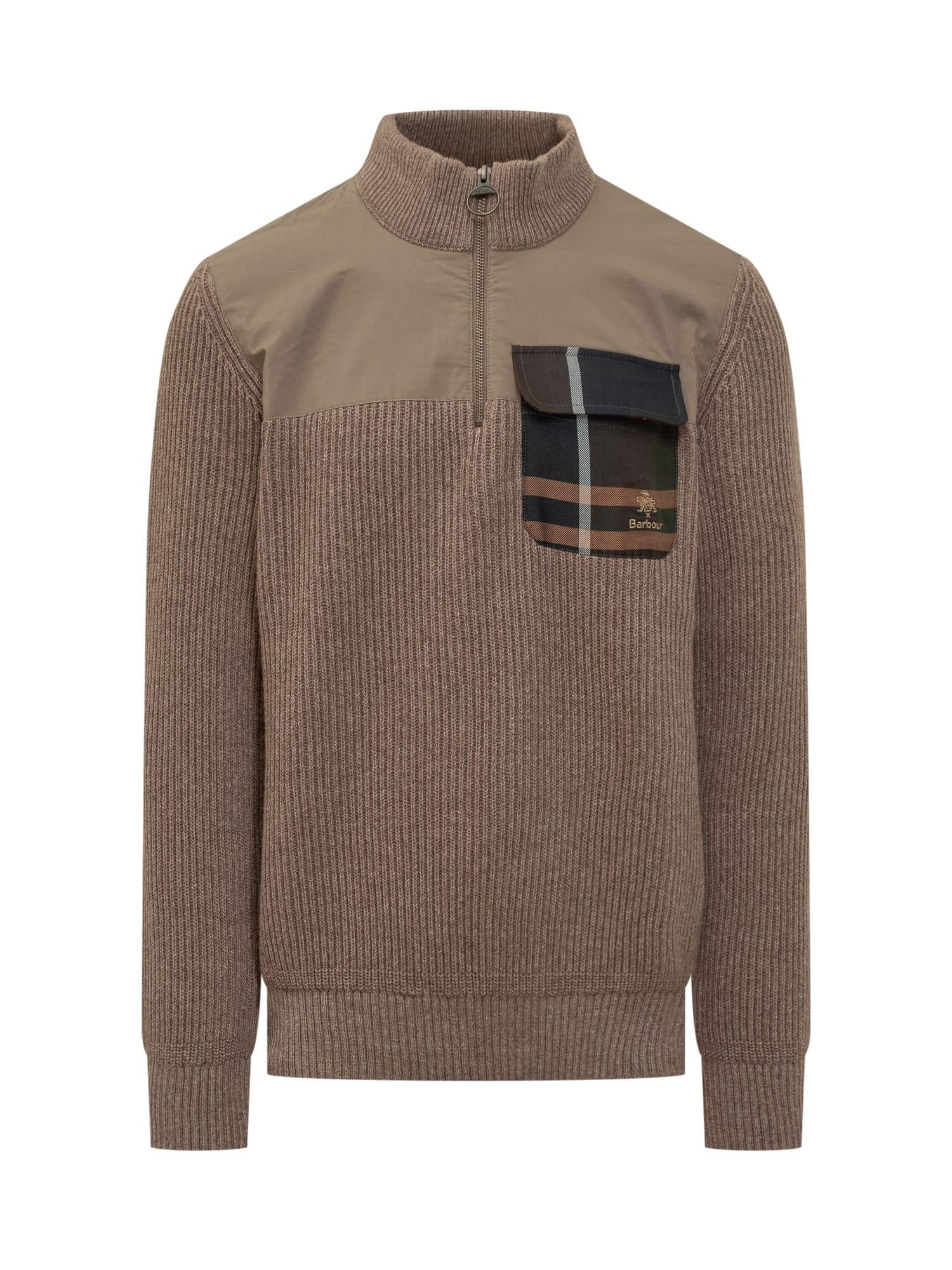 BARBOUR X Baracuta Miller Sweatshirt In Tan Product Image