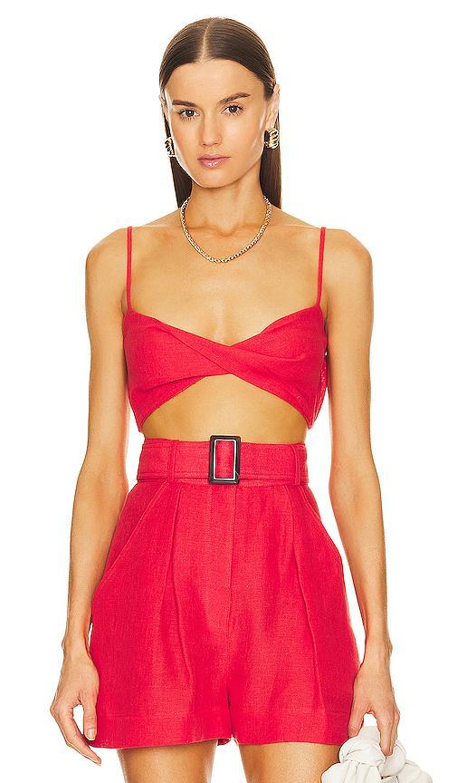 Twist Bandeau Crop Top MATTHEW BRUCH Product Image