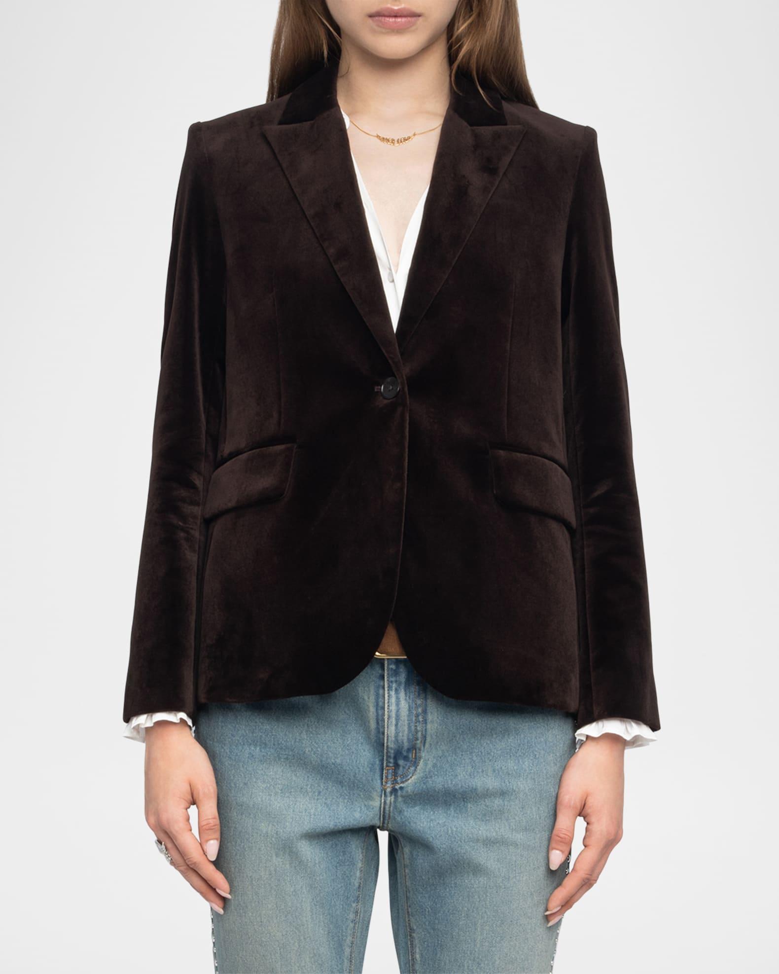 Vavy Velvet Blazer  Product Image