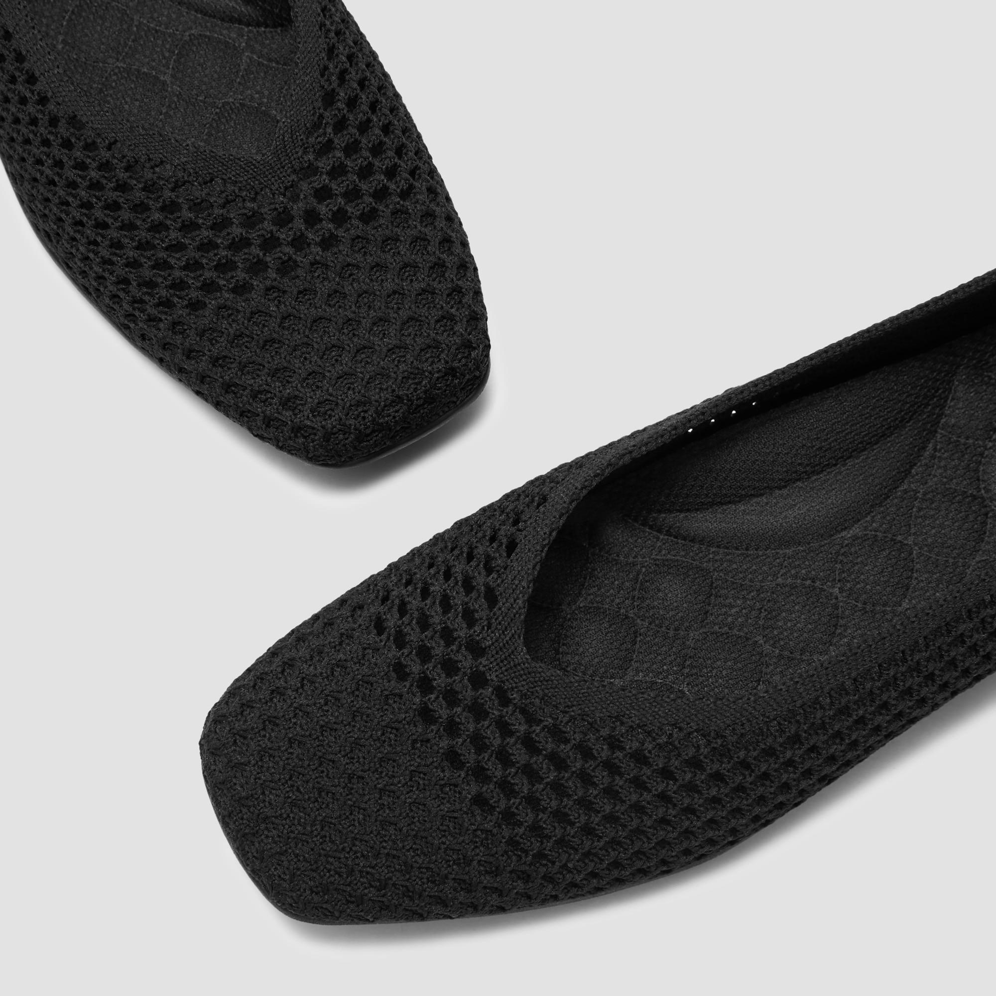 Lightweight Square-Toe V-Cut Flats (Margot Walker Mesh) Product Image