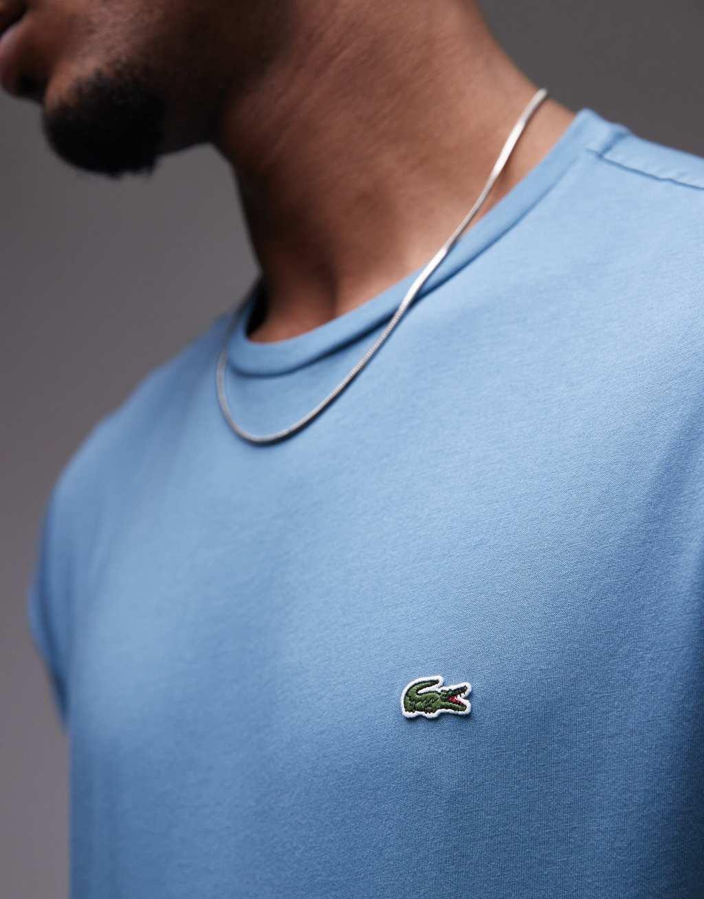 Lacoste pima cotton t-shirt in slate blue Product Image