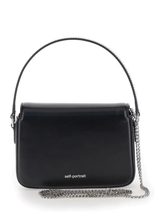 SELF-PORTRAIT Black Leather Micro Bag Product Image