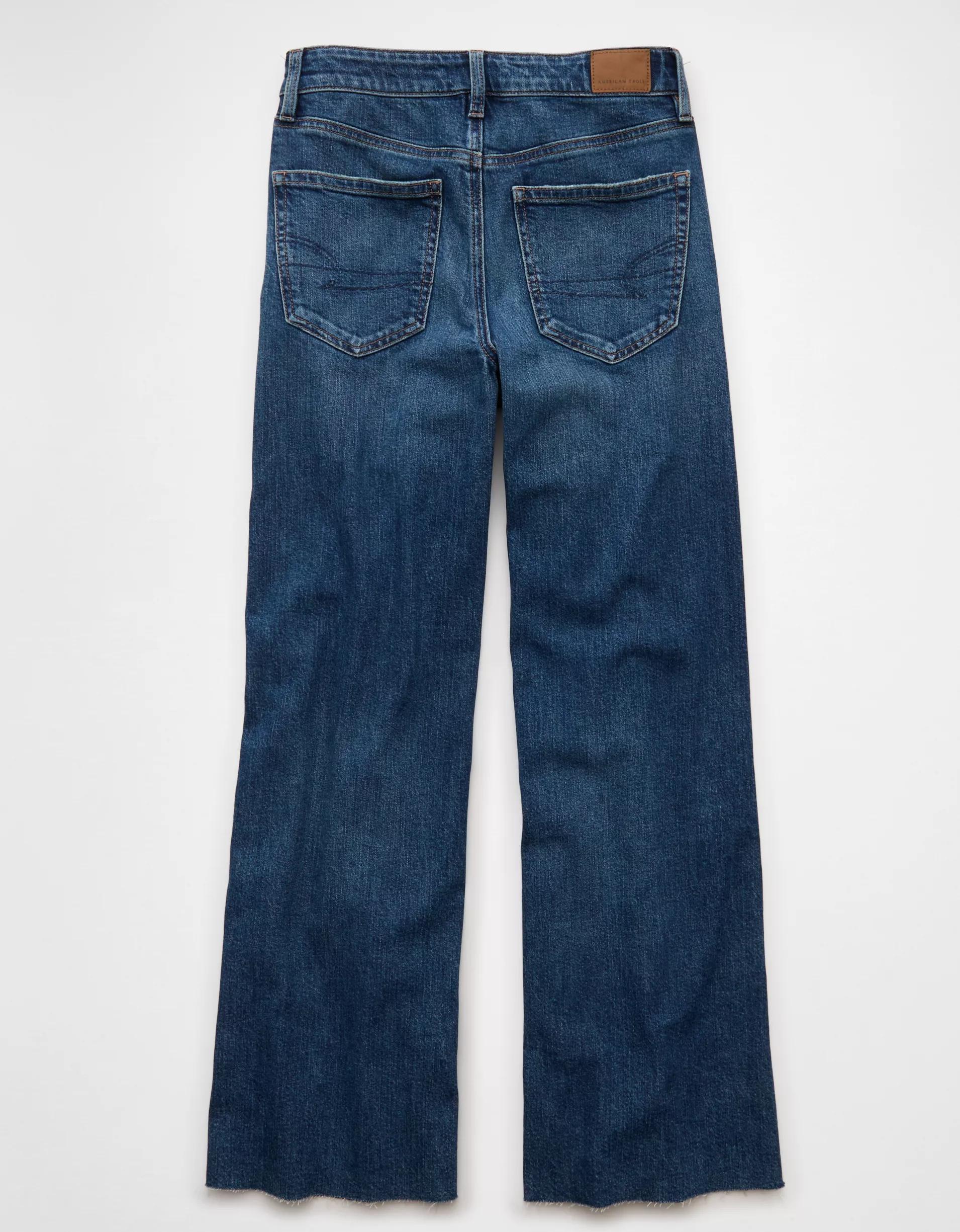 AE Dreamy Drape Stretch Super High-Waisted Baggy Wide-Leg Jean Product Image