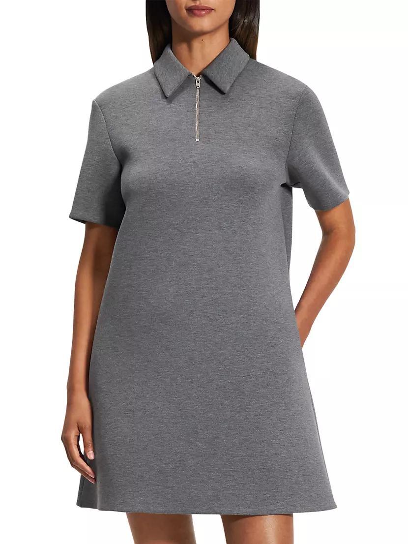Scuba Half-Zip Polo Minidress Product Image