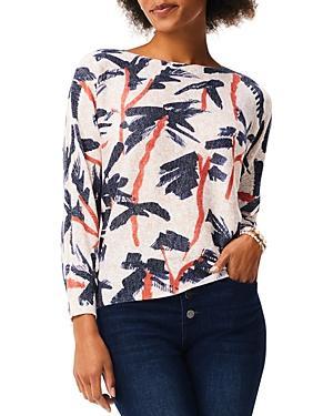 NIC+ZOE Painted Palms Sweater Multi) Women's Sweater Product Image