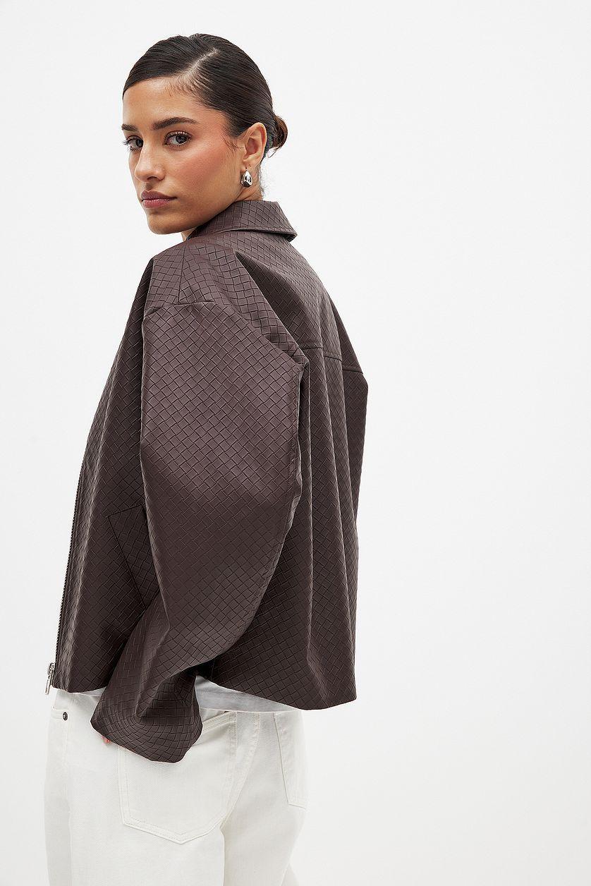 Braided Pu Jacket Product Image