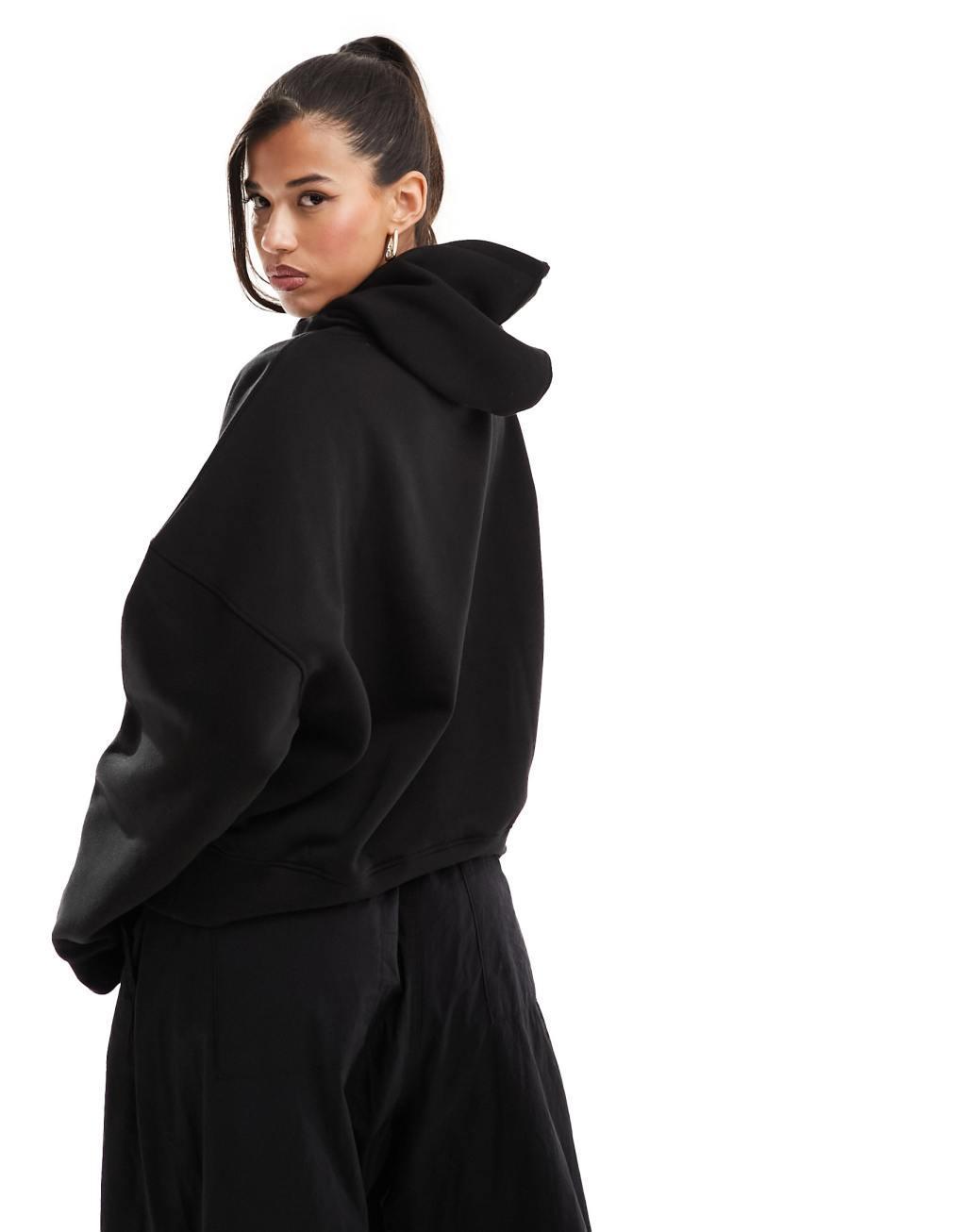 Kaiia logo oversized hoodie in black - part of a set Product Image