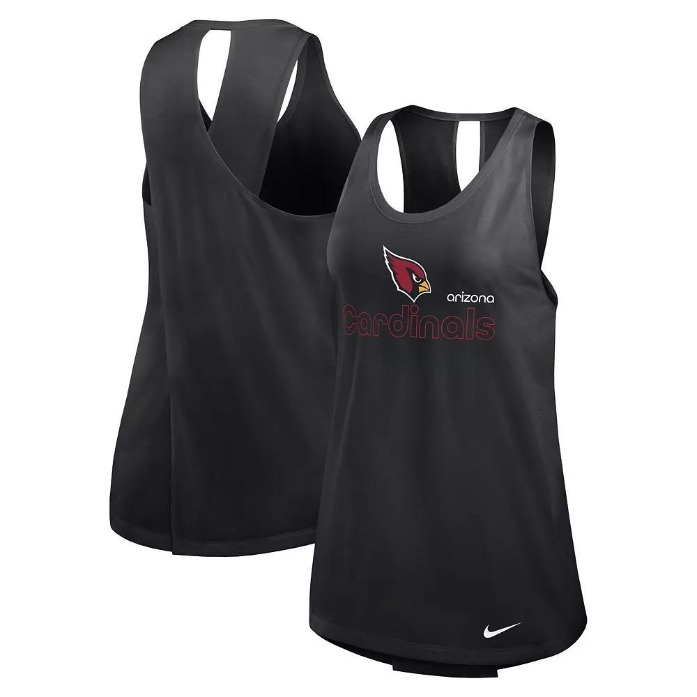 Women's Nike Blue Carolina Panthers Crossback Performance Tank Top, Size: Small Product Image