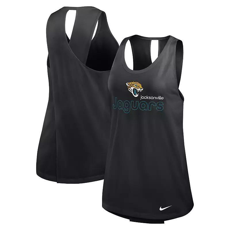 Women's Nike Black Jacksonville Jaguars  Crossback Performance Tank Top, Size: Small Product Image