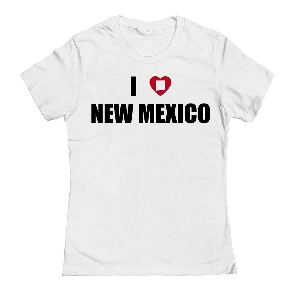 Junior's I Heart New Mexico Graphic Tee, Women's, Size: XXL, White Product Image