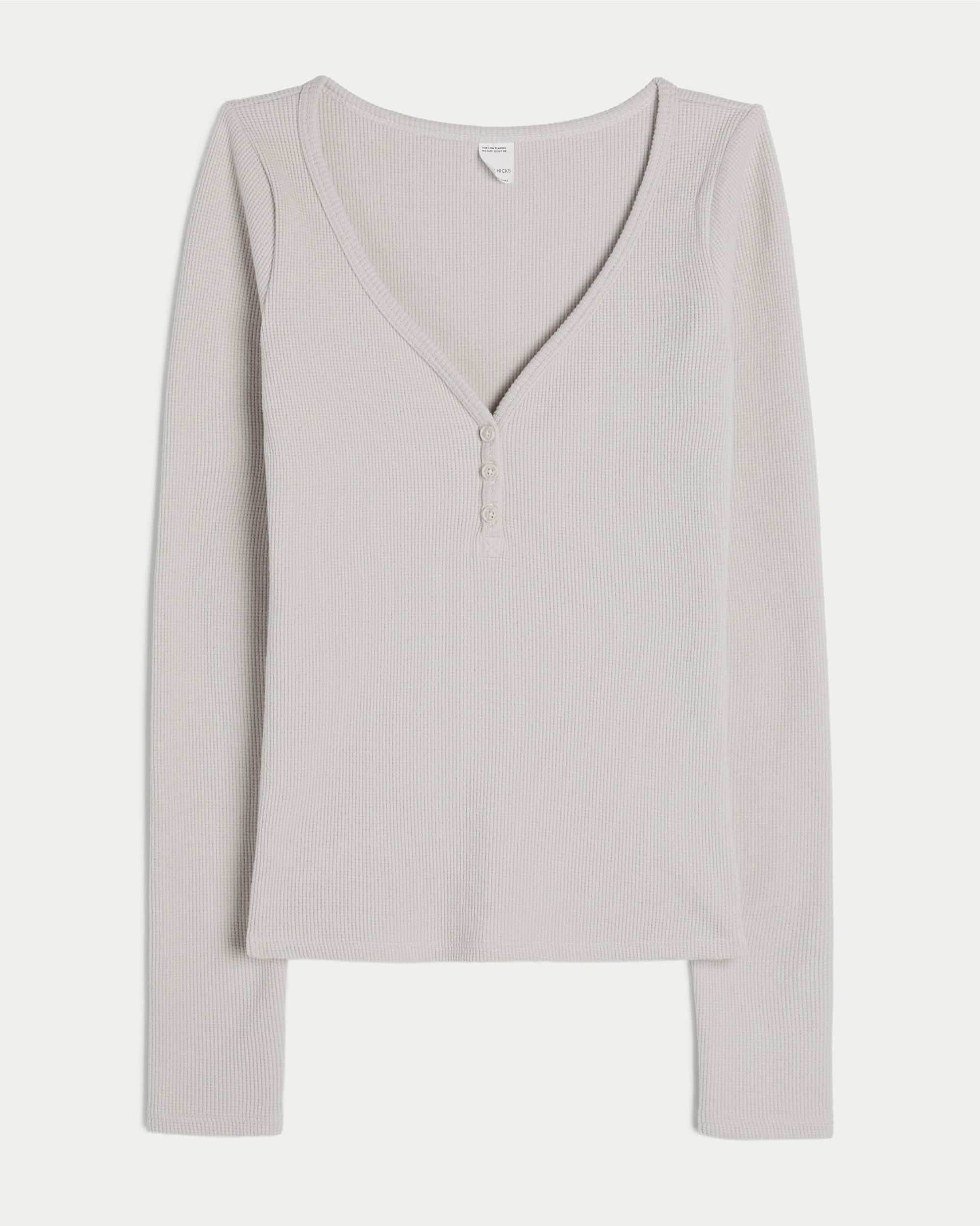 Gilly Hicks Cozy Waffle Henley Product Image
