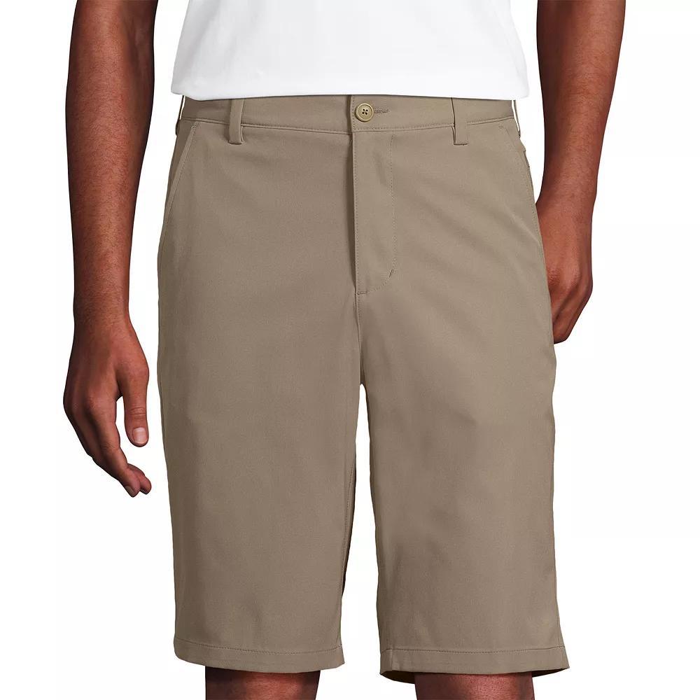 Men's Lands' End School Uniform Performance Chino Shorts, Size: 29, Green Product Image