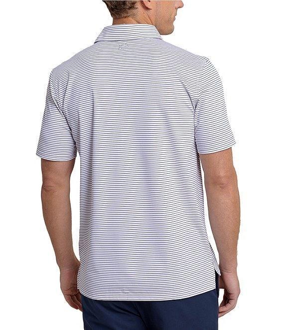 Southern Tide Performance Stretch Driver Sunbury Stripe Short Sleeve Polo Shirt Product Image