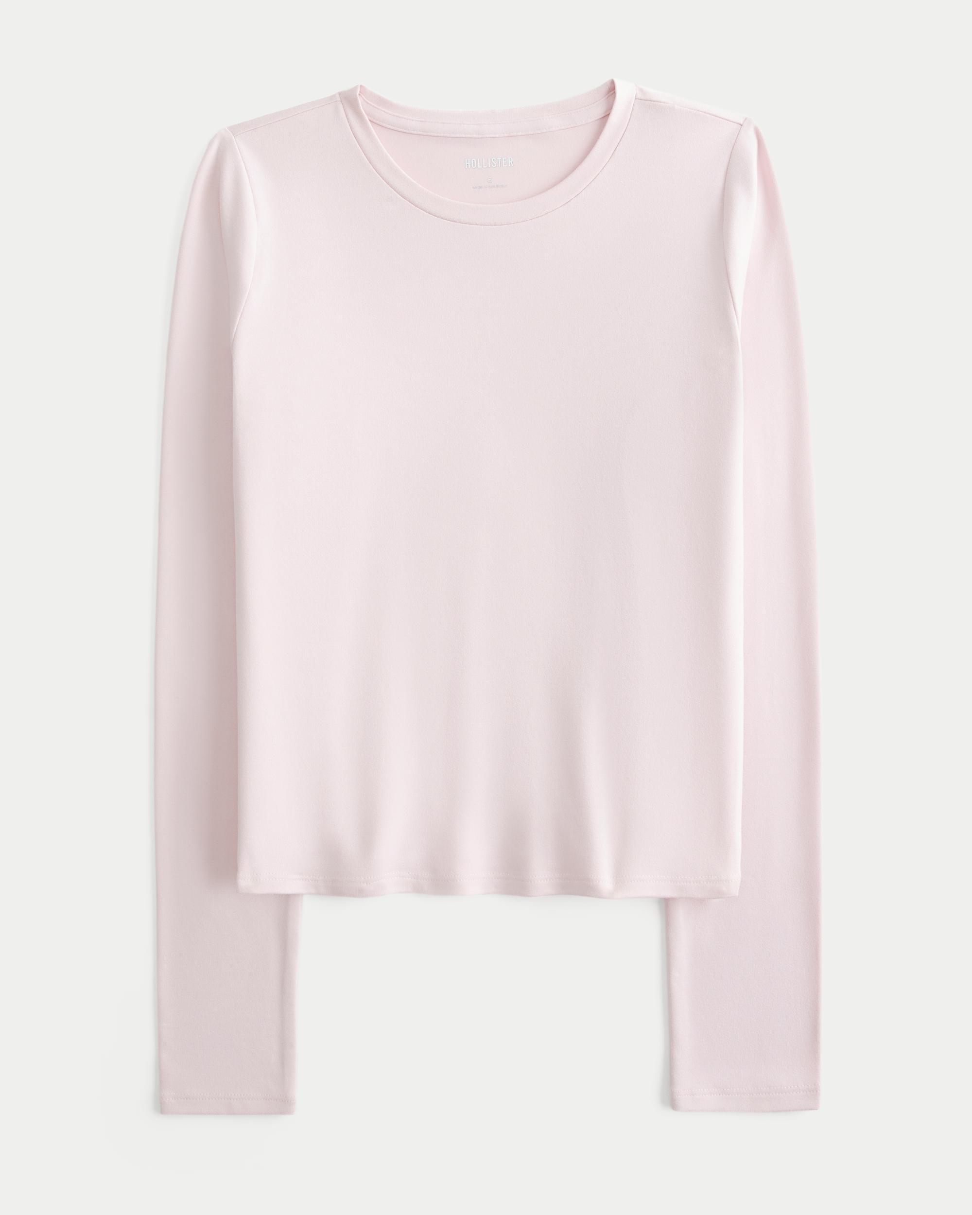 Seamless Fabric Long-Sleeve Crew Top Product Image