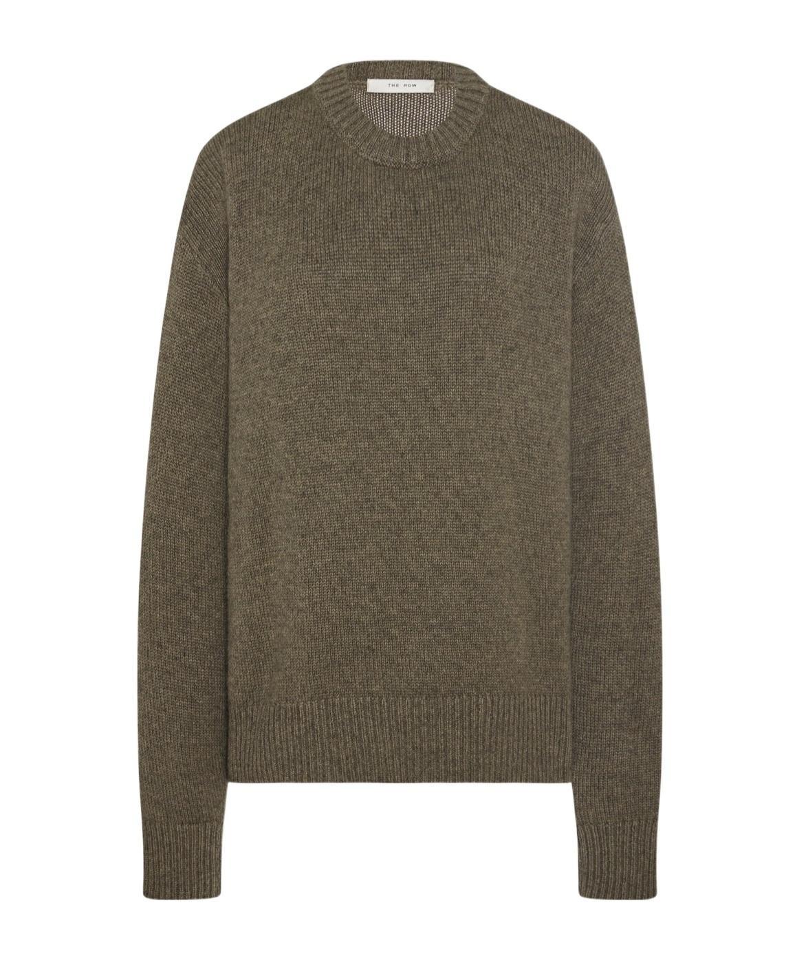 THE ROW Round Neck Sweater In Green Product Image