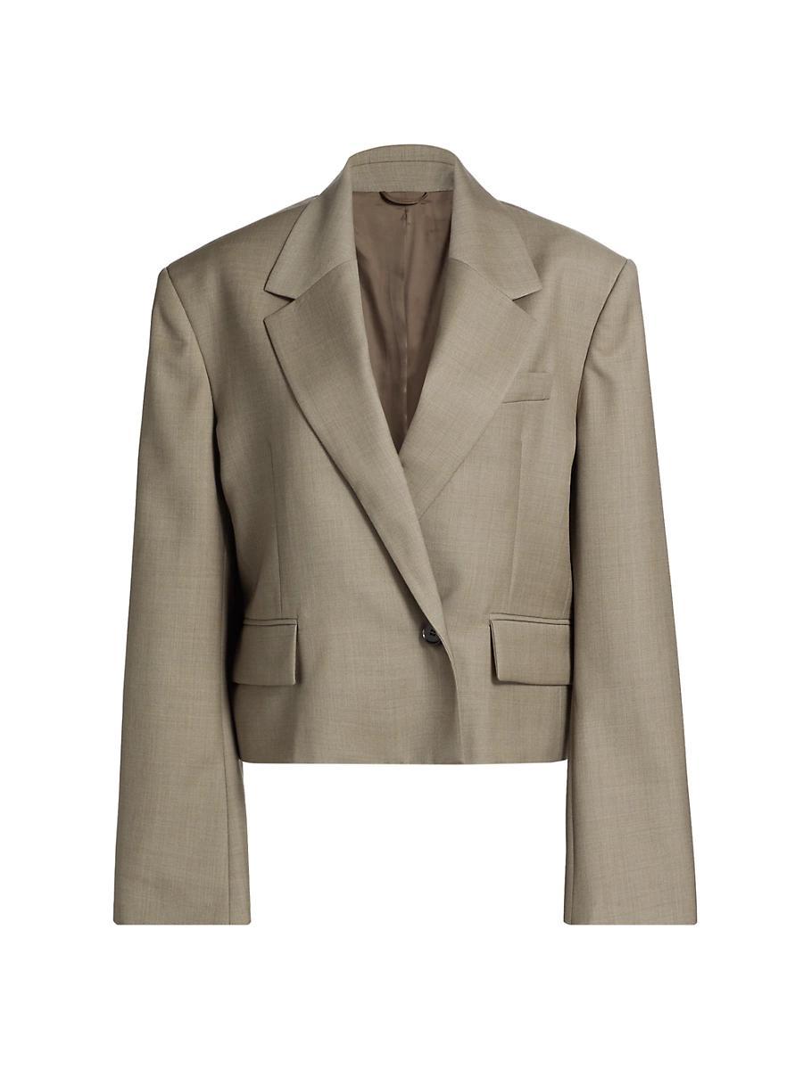 Womens Callie Wool Crop Blazer Product Image