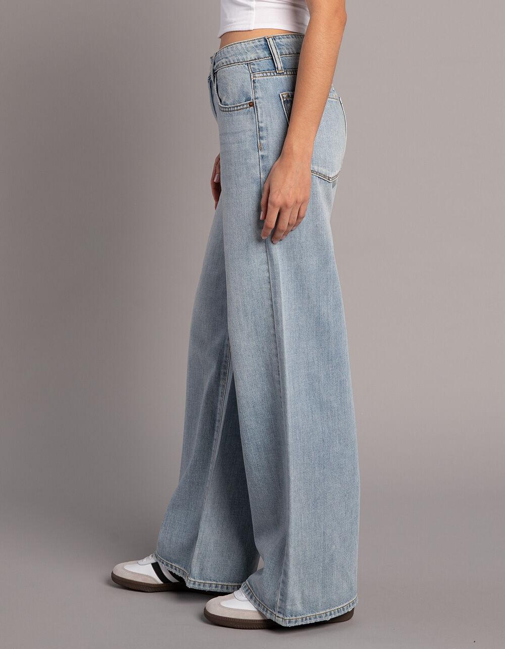 RSQ Womens High Rise Wide Leg Jeans - LIGHT WASH Product Image